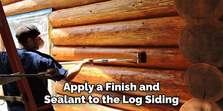 Apply a Finish and Sealant to the Log Siding