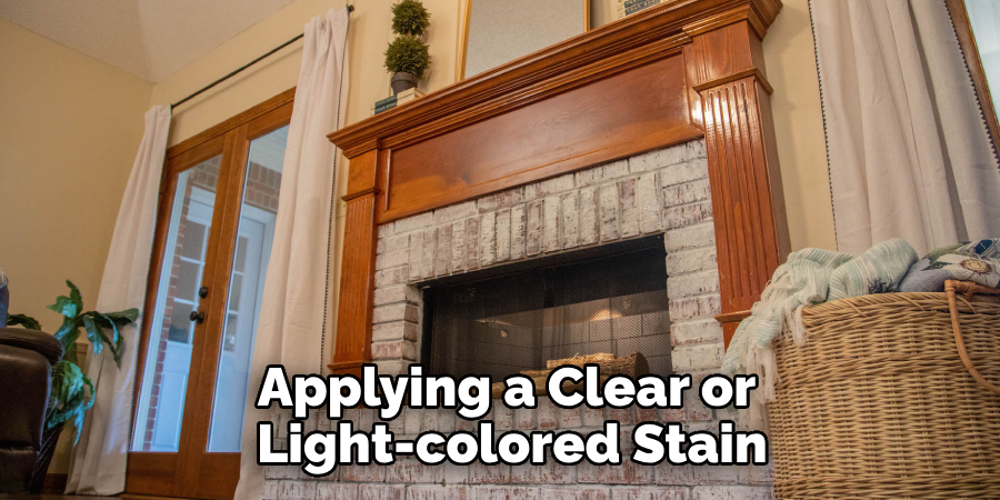 Applying a Clear or Light-colored Stain