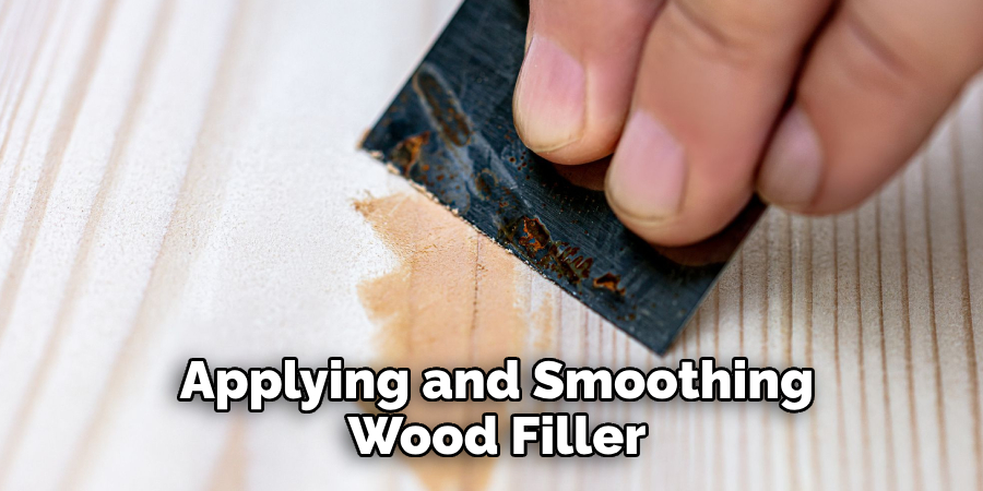 Applying and Smoothing Wood Filler