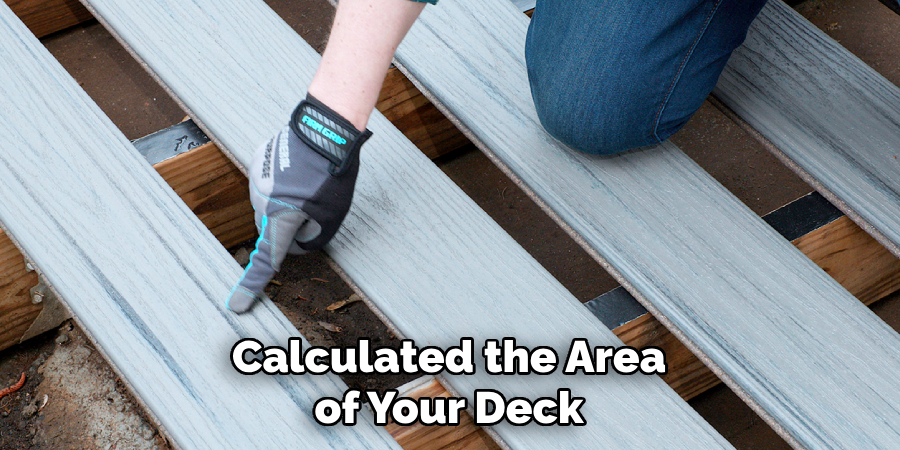 Calculated the Area of Your Deck