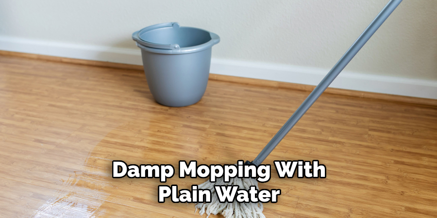 Damp Mopping With Plain Water