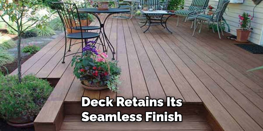 Deck Retains Its Seamless Finish