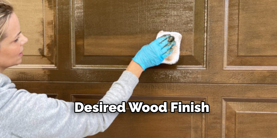 Desired Wood Finish