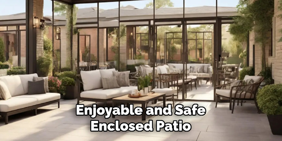 Enjoyable and Safe Enclosed Patio