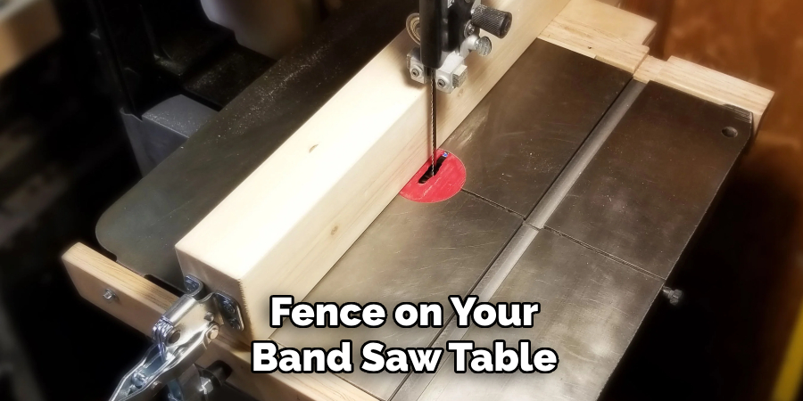 Fence on Your Band Saw Table