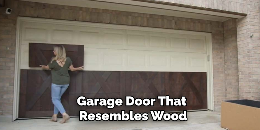 Garage Door That Resembles Wood