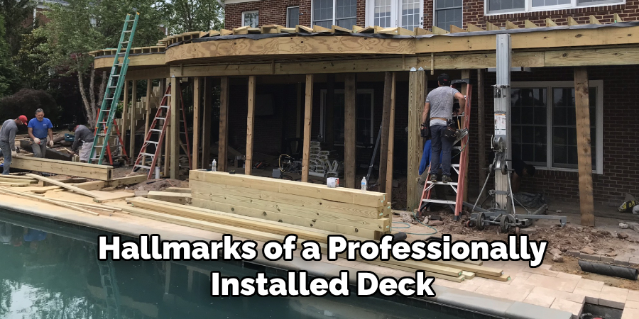 Hallmarks of a Professionally Installed Deck