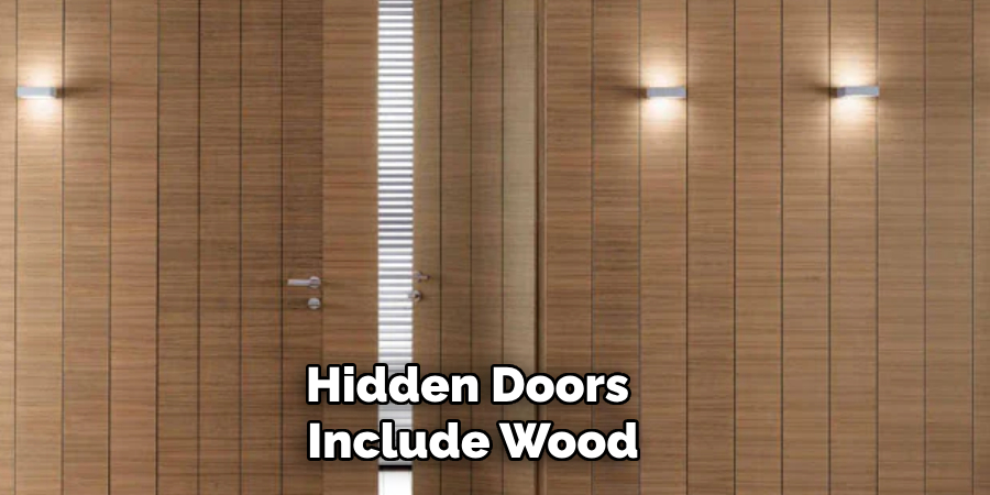 Hidden Doors Include Wood