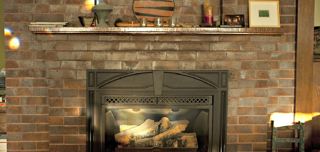 How to Cover a Brick Fireplace with Wood