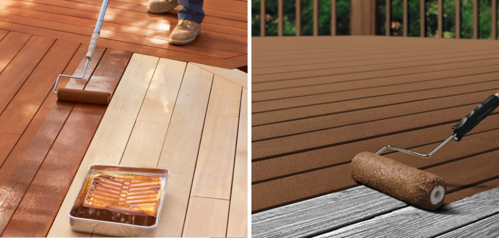 How to Stain a Deck with a Roller