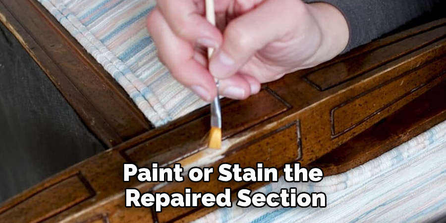 Paint or Stain the Repaired Section