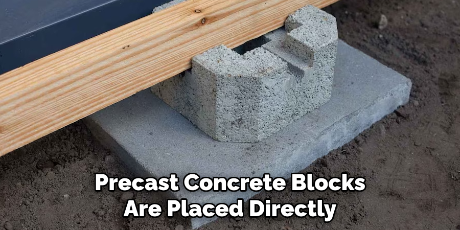 Precast Concrete Blocks Are Placed Directly