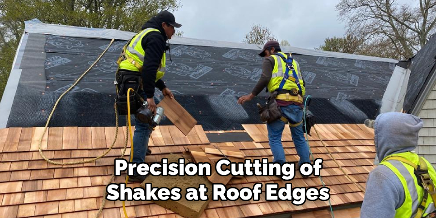 Precision Cutting of Shakes at Roof Edges