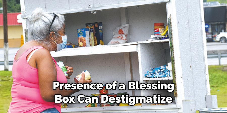 Presence of a Blessing Box Can Destigmatize