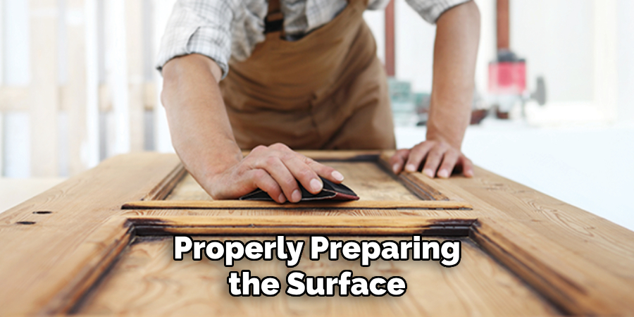 Properly Preparing the Surface