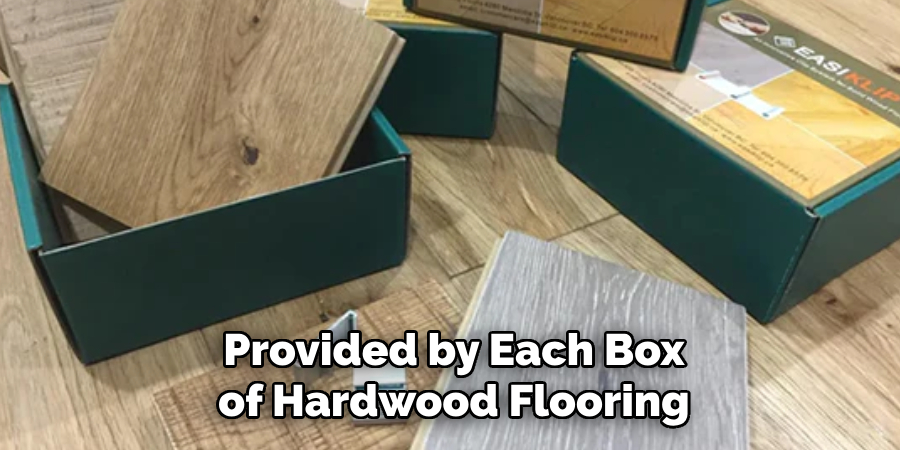 Provided by Each Box of Hardwood Flooring