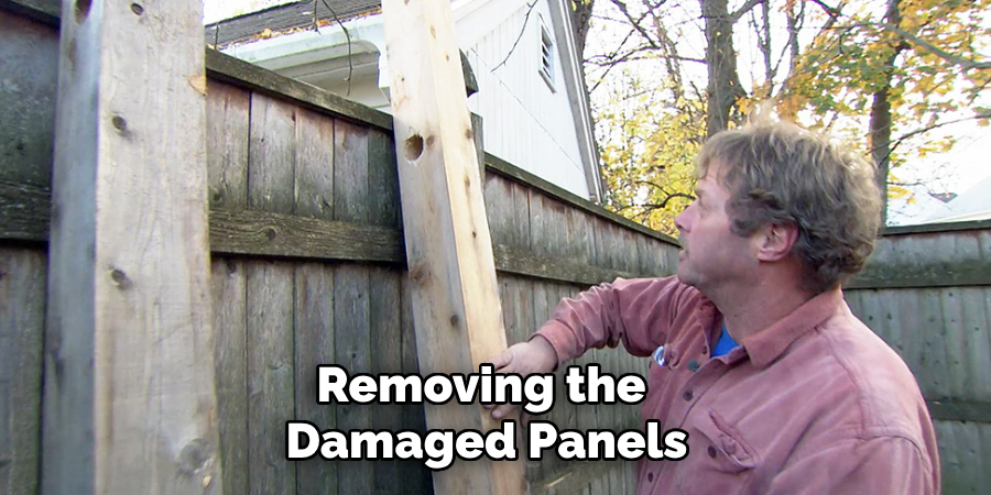 Removing the Damaged Panels