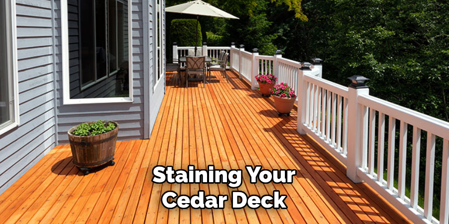 Staining Your Cedar Deck