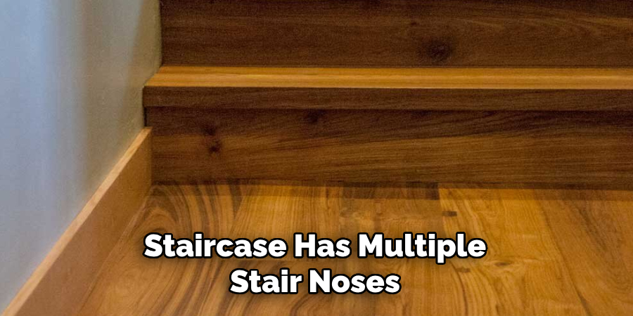 Staircase Has Multiple Stair Noses