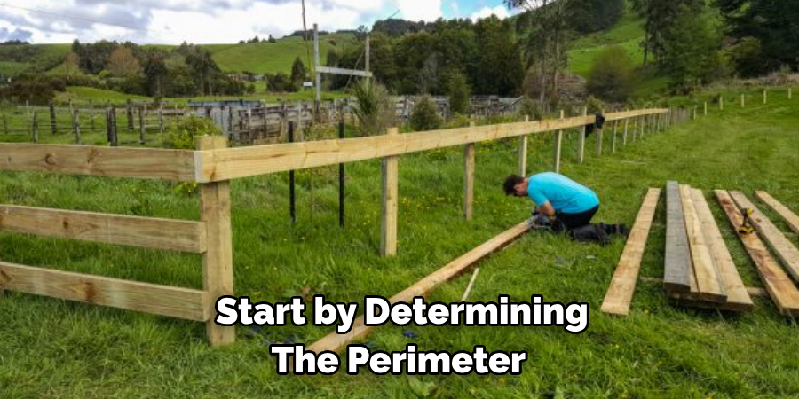 Start by Determining 
The Perimeter 