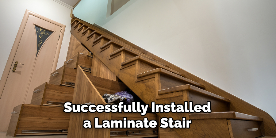 Successfully Installed a Laminate Stair