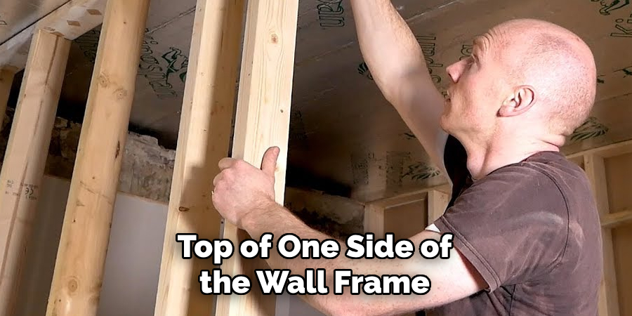 Top of One Side of the Wall Frame