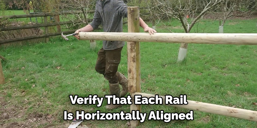 Verify That Each Rail Is Horizontally Aligned