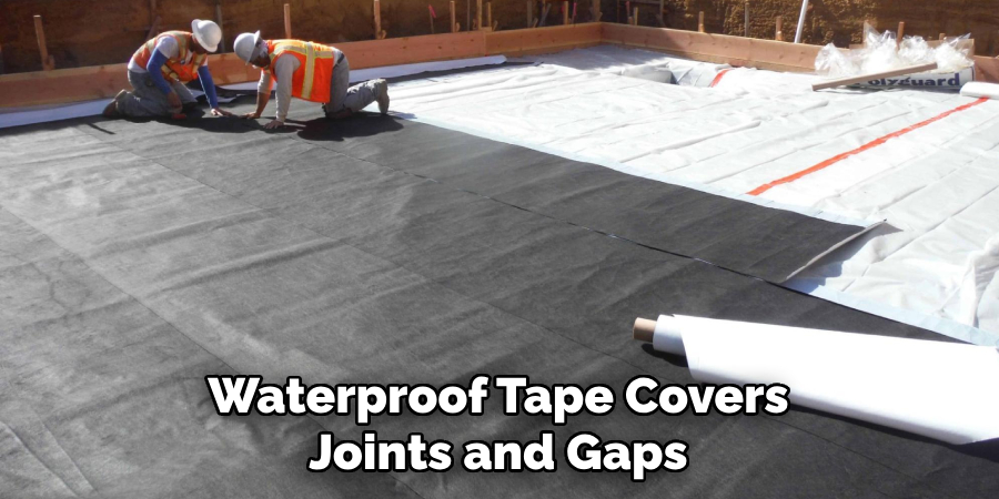 Waterproof Tape Covers Joints and Gaps