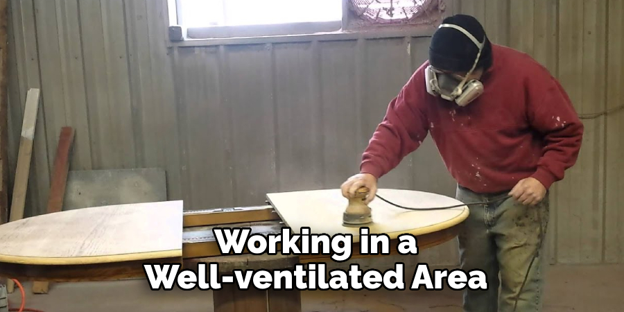 Working in a Well-ventilated Area 