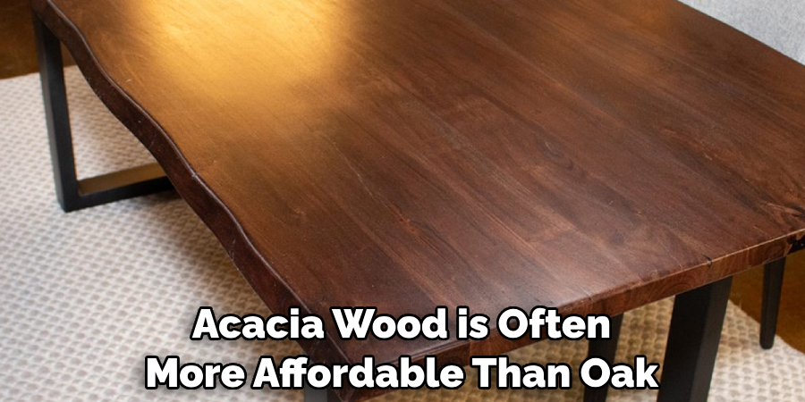 Acacia Wood is Often More Affordable Than Oak