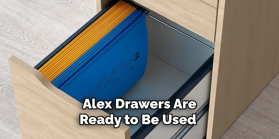 Alex Drawers Are Ready to Be Used 