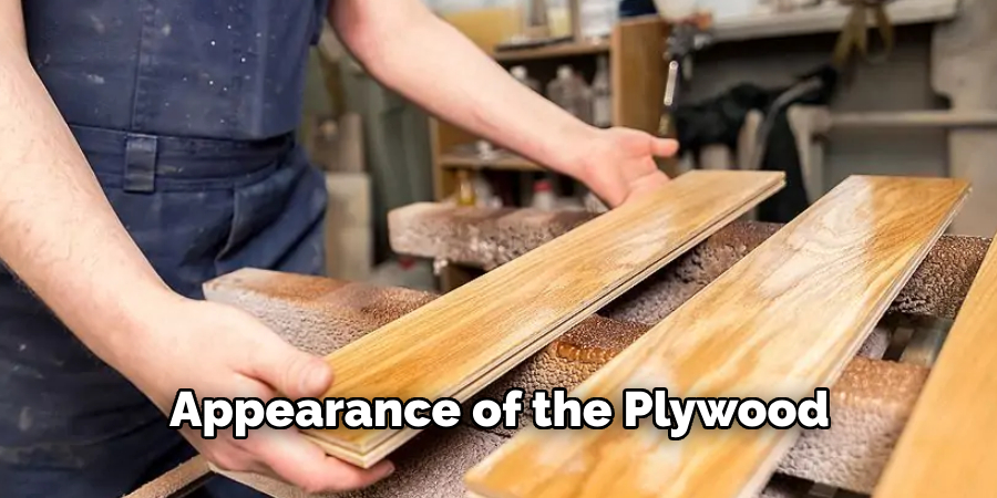 Appearance of the Plywood