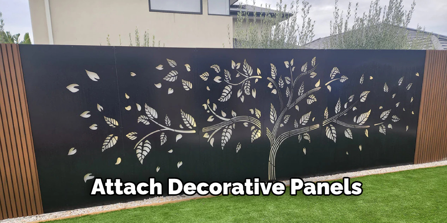 Attach Decorative Panels