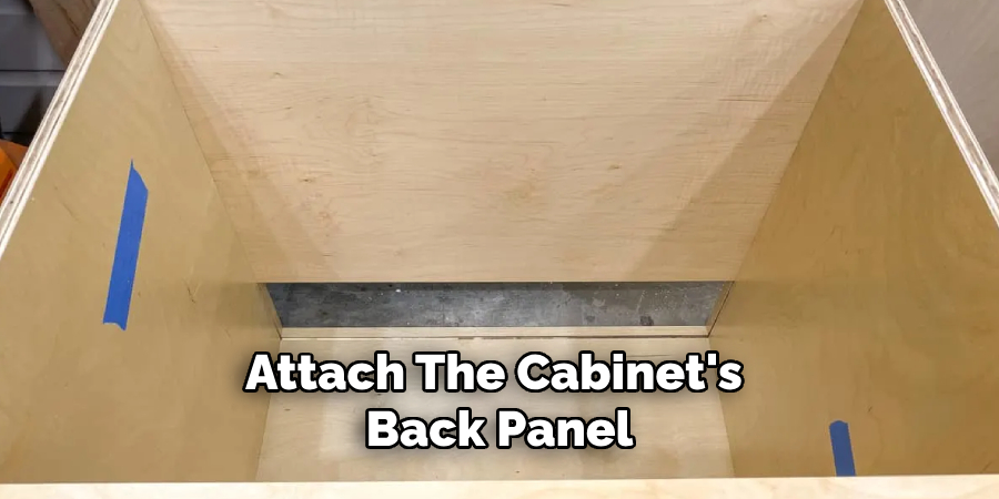Attach the Cabinet's Back Panel