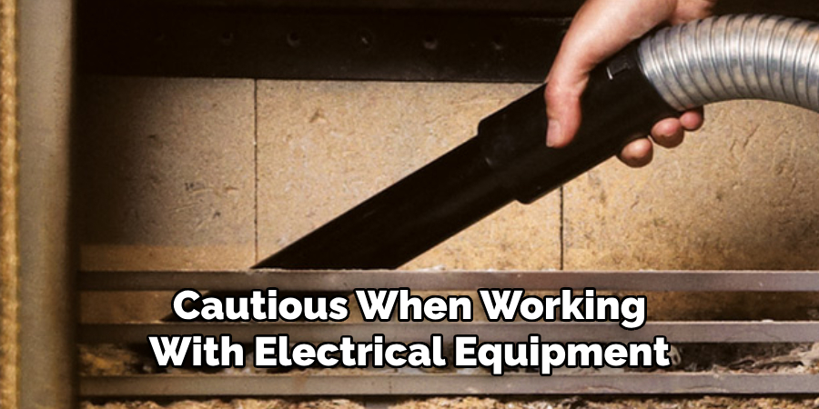 Cautious When Working With Electrical Equipment