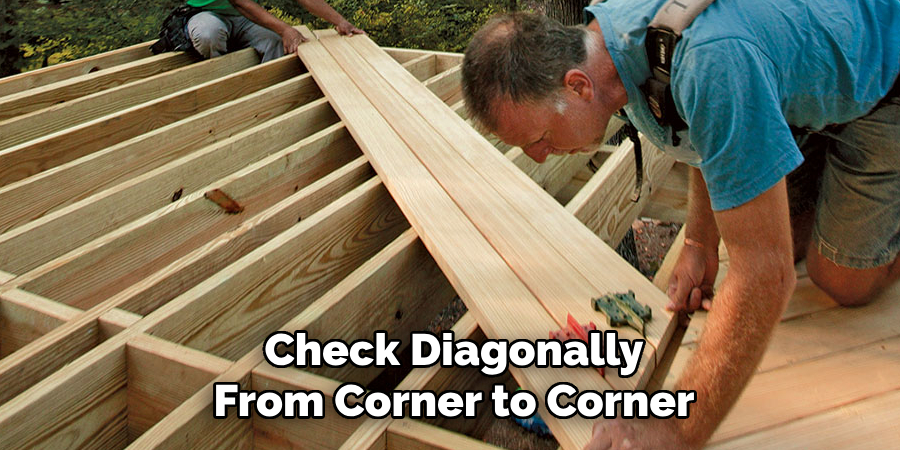 Check Diagonally From Corner to Corner