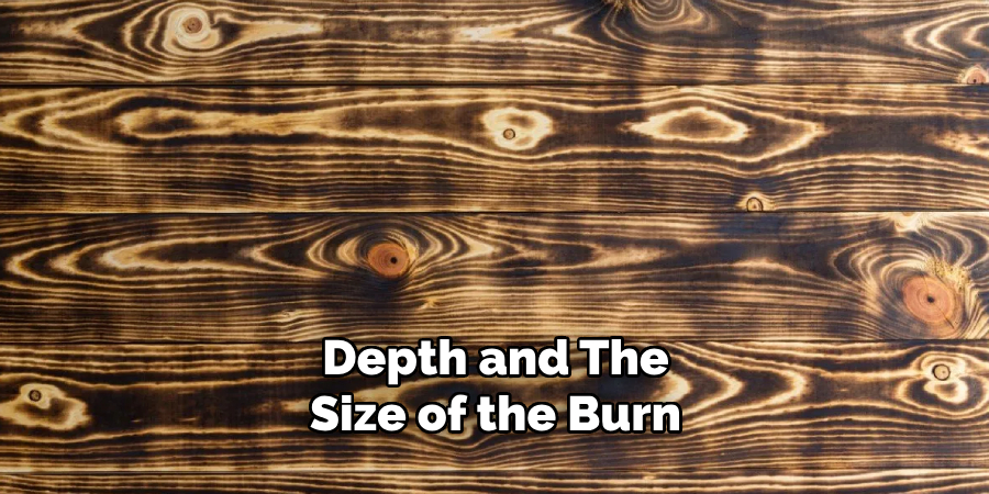 Depth and the Size of the Burn