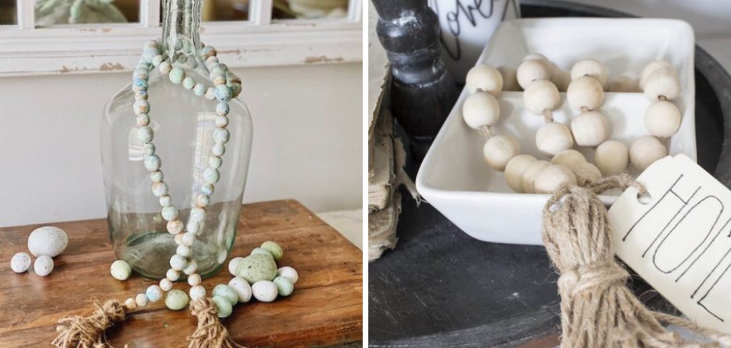 How to Decorate With Wooden Bead Garland