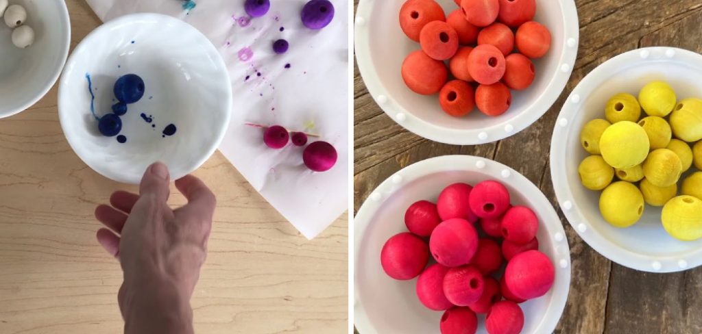 How to Dye Wooden Beads
