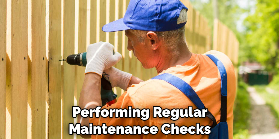 Performing Regular Maintenance Checks