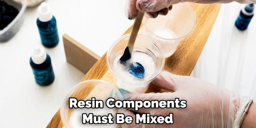 Resin Components Must Be Mixed