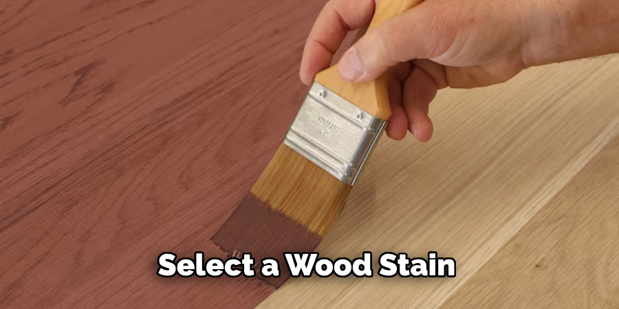 Select a Wood Stain 