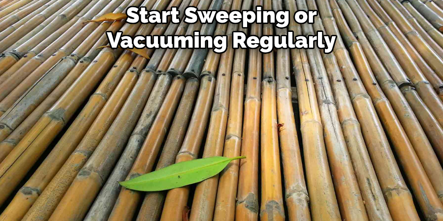 Start Sweeping or Vacuuming Regularly