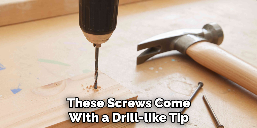 These Screws Come With a Drill-like Tip