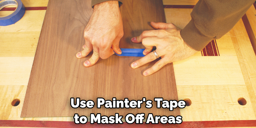 Use Painter's Tape to Mask Off Areas