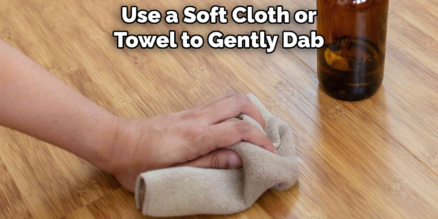 Use a Soft Cloth or Towel to Gently Dab