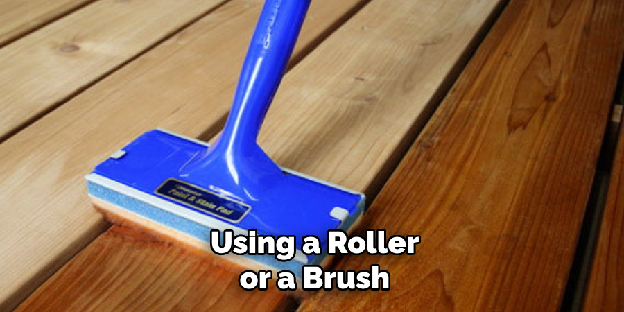 Using a Roller or a Brush