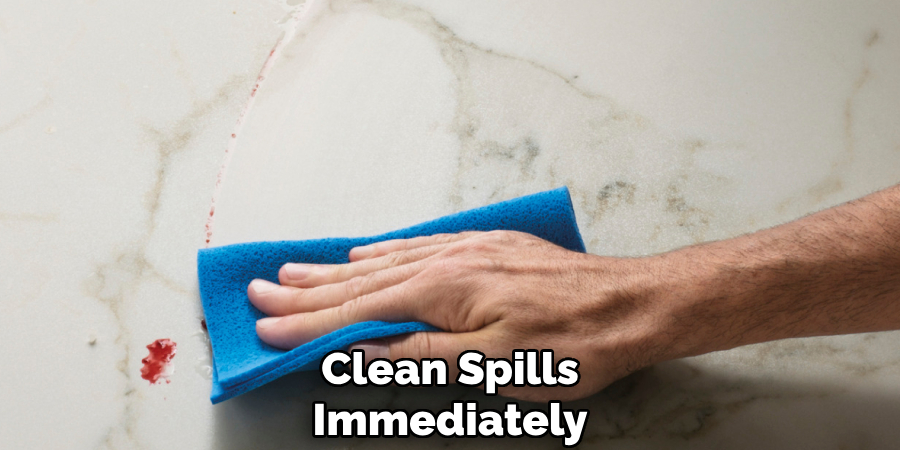 Clean Spills Immediately