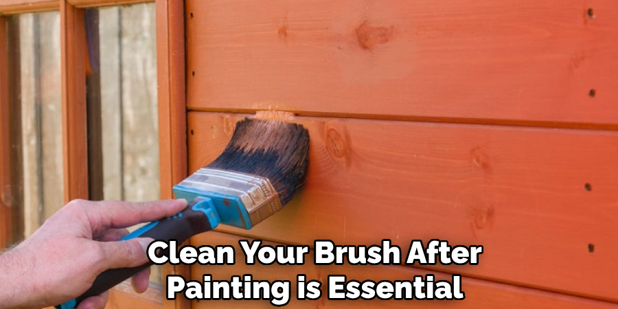 Clean Your Brush After Painting is Essential