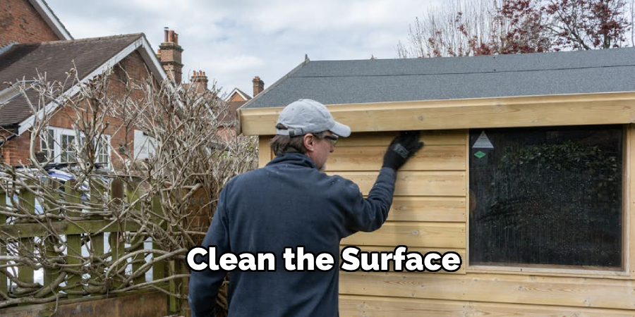 Cleaning the Surface